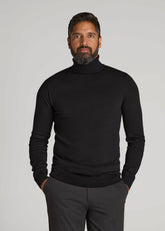 American Tall Online Shop | Turtleneck Sweater for Tall Men in Black