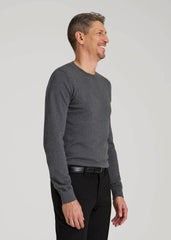 American Tall For Sale | Everyday Crewneck Sweater for Tall Men in Charcoal Mix