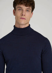 American Tall For Sale | Turtleneck Sweater for Tall Men in Patriot Blue