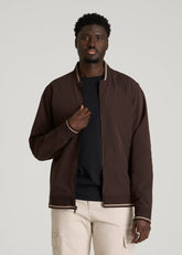 American Tall Discount | A.T. Bomber Jacket for Tall Men in Espresso