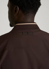 American Tall Discount | A.T. Bomber Jacket for Tall Men in Espresso