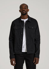 American Tall Online Shop | Classic Denim Jacket for Tall Men in Black