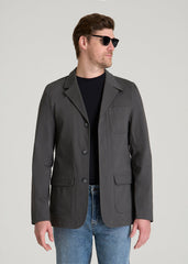 American Tall Sale | Stretch Commuter Chino Sport Coat for Tall Men in Slate