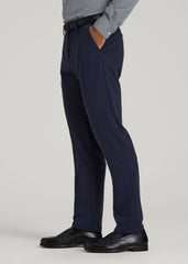 American Tall Discount | Flex Tech Suit Pants for Tall Men in Navy