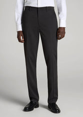 American Tall Online | TAPERED-FIT Stretch Dress Pants for Tall Men in Charcoal Heather