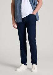 American Tall Online | Dylan Slim Fit Jeans for Tall Men in Deep Indigo Wash