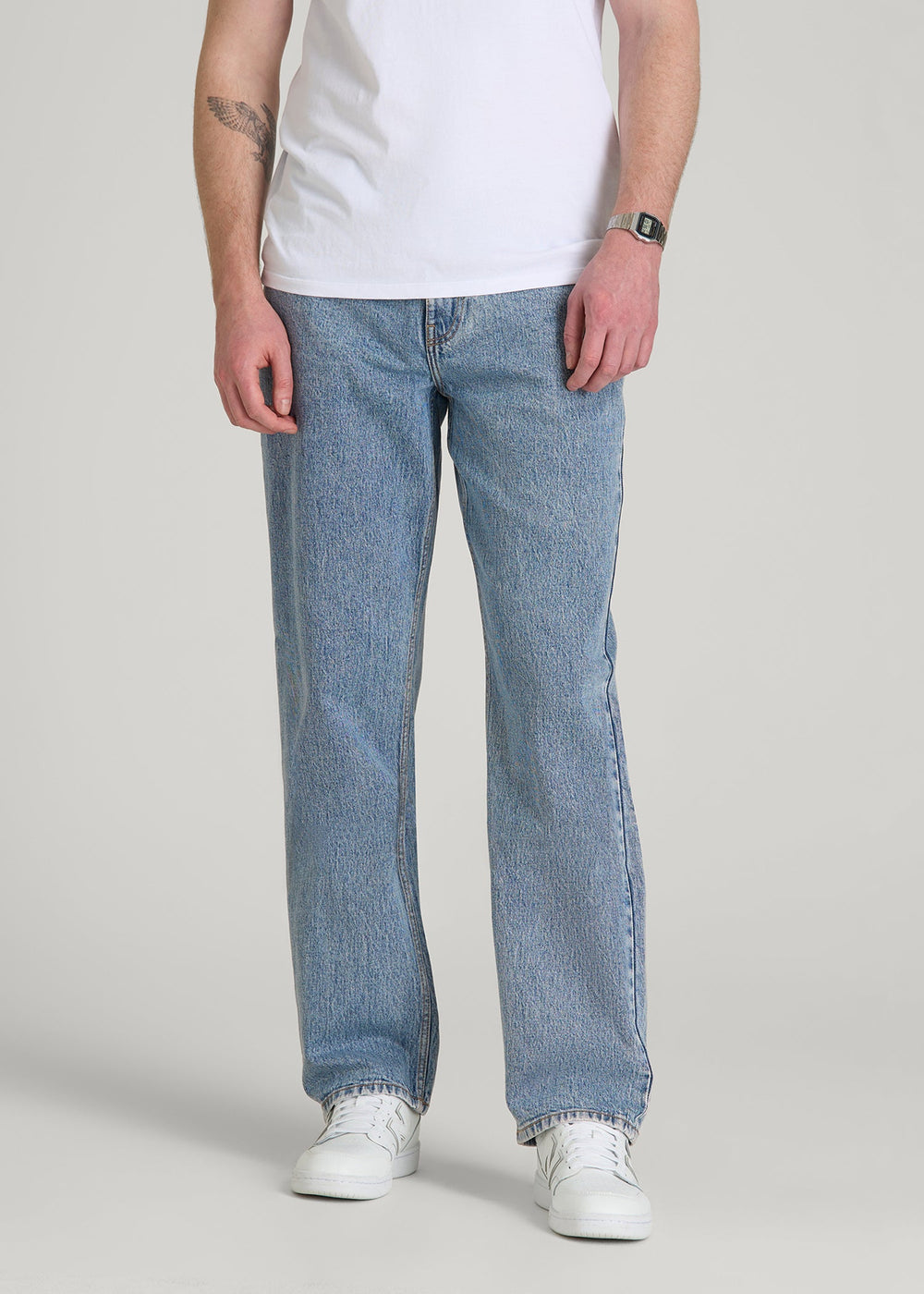 American Tall Sale | Loose Fit Jeans for Tall Men in Perfect Blue