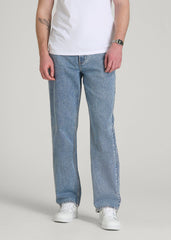American Tall Sale | Loose Fit Jeans for Tall Men in Perfect Blue