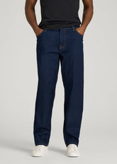American Tall Outlet | Mason Relaxed Fit Jeans for Tall Men in Deep Indigo Wash