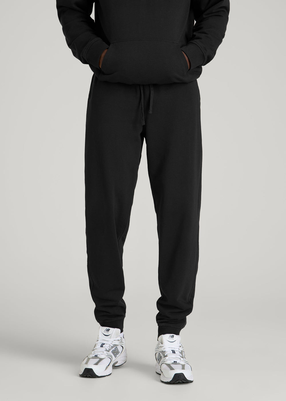 American Tall Sale | Everyday French Terry Jogger for Tall Men in Black