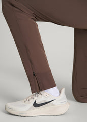 American Tall Online Shop | Featherweight Perforated Training Joggers for Tall Men in Coffee Quartz