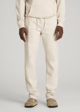 American Tall Sale | Everyday French Terry Straight Leg Sweatpants for Tall Men in Heathered Oatmeal