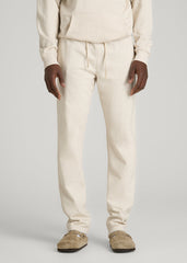 American Tall Sale | Everyday French Terry Straight Leg Sweatpants for Tall Men in Heathered Oatmeal
