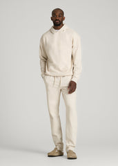 American Tall Sale | Everyday French Terry Straight Leg Sweatpants for Tall Men in Heathered Oatmeal