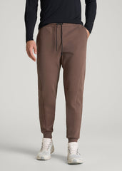 American Tall Outlet | Tech Motion Fleece Joggers for Tall Men in Coffee Quartz