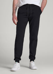 American Tall For Sale | Tech Motion Fleece Joggers for Tall Men in Black