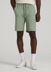 American Tall Discount | Weekender Stretch Lounge Shorts for Tall Men in Dark Seagrass Mix