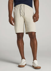American Tall Outlet | Weekender Stretch Lounge Shorts for Tall Men in Stone Heather