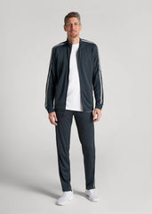 American Tall Discount | Athletic Stripe Pants for Tall Men in Storm Grey Stripe