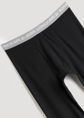 American Tall Sale | LJ&S Long Thermal Underwear for Tall Men in Black