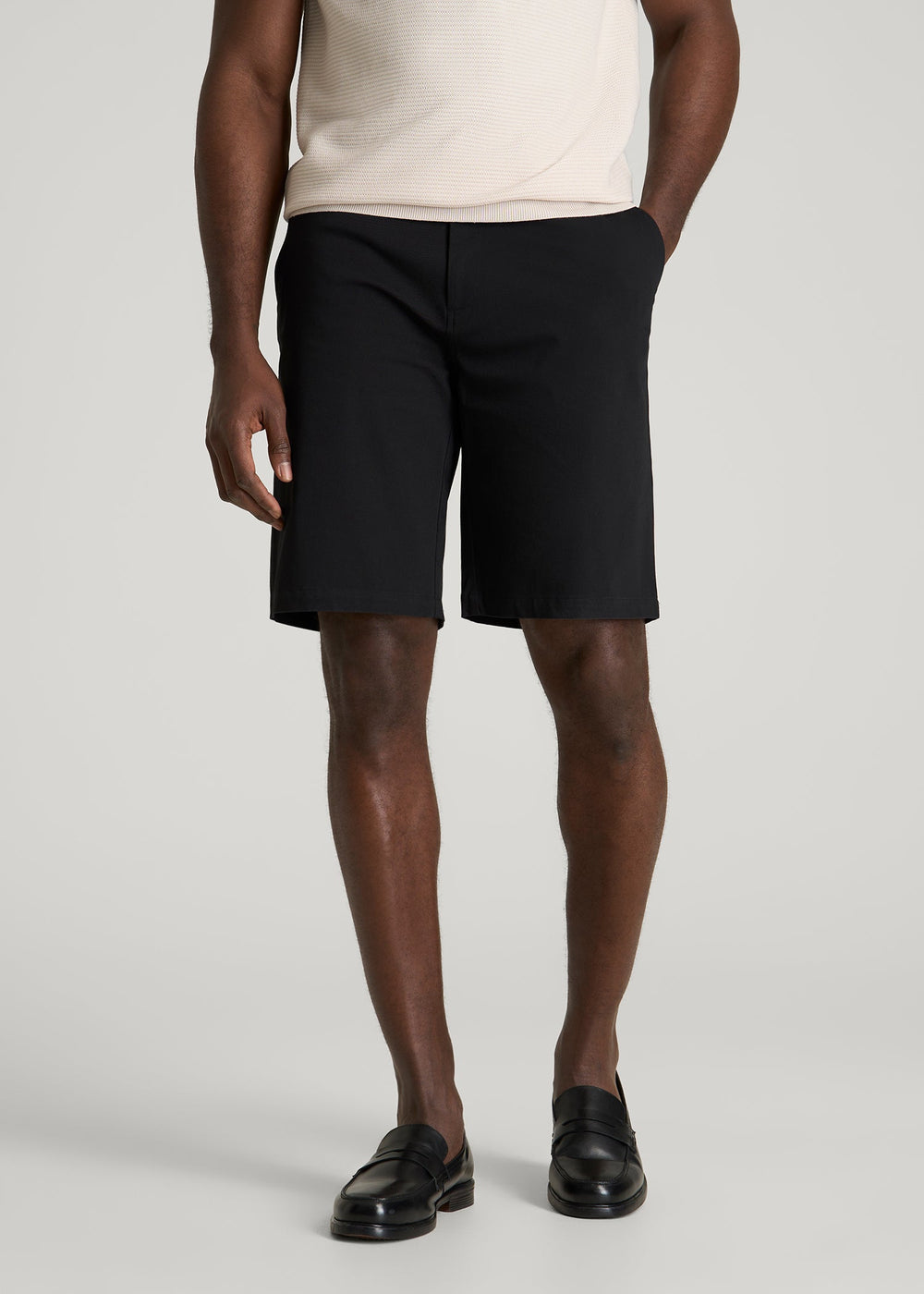 American Tall Online | Stretch Commuter Chino Short for Tall Men in Black