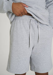 American Tall Online Shop | Everyday French Terry Shorts for Tall Men in Grey Mix
