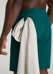 American Tall Outlet | Featherweight Linerless Running Short for Tall Men in Deep Teal