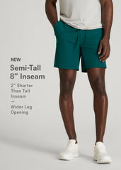 American Tall Outlet | Featherweight Linerless Running Short for Tall Men in Deep Teal
