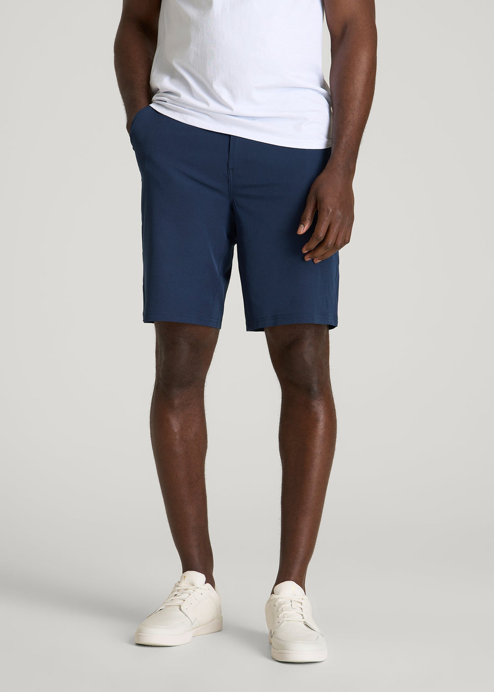 American Tall For Sale | Stretch Hybrid Shorts for Tall Men in Navy Blue