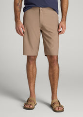 American Tall Outlet | Hybrid Shorts for Tall Men in Dark Sand