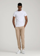 American Tall Outlet | Wearever 2.0 French Terry Joggers for Tall Men in Light Camel