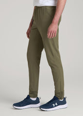 American Tall For Sale | Featherweight Perforated Training Joggers for Tall Men in Olive