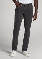 American Tall Online Shop | Carman TAPERED Jeans for Tall Men in Dark Grey Denim