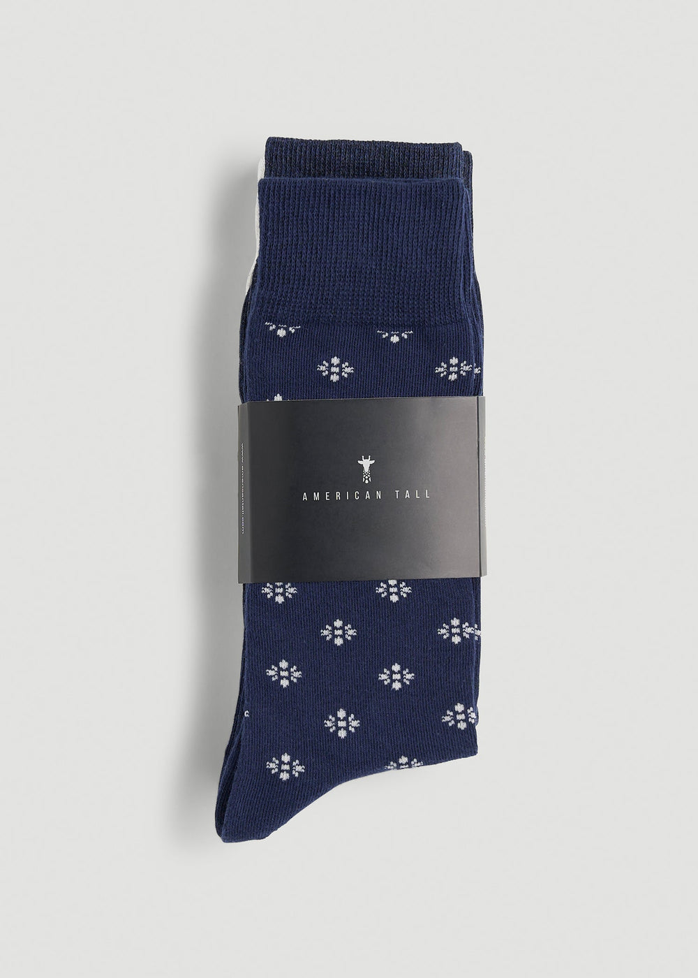 American Tall Online Shop | Dress Socks Size 14 to 17 (3-Pack) for Tall Men in Navy/White Sand