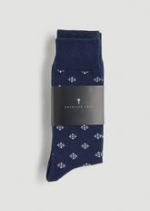 American Tall Online Shop | Dress Socks Size 14 to 17 (3-Pack) for Tall Men in Navy/White Sand