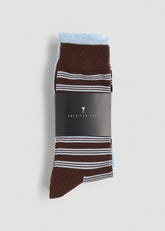 American Tall Online Shop | Dress Socks Size 14 to 17 (3-Pack) for Tall Men in Brown/Blue