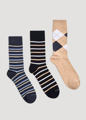 American Tall Discount | Dress Socks Size 14 to 17 (3-Pack) for Tall Men in Pack E