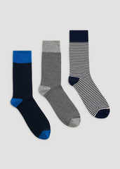 American Tall Online | Dress Socks Size 14 to 17 (3-Pack) for Tall Men in Pack F