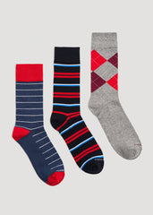 American Tall Sale | Dress Socks Size 14 to 17 (3-Pack) for Tall Men in Pack D