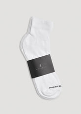 American Tall For Sale | Athletic Mid Ankle Socks (X-Large Size: 14-17) for Tall Men in White