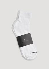 American Tall For Sale | Athletic Mid Ankle Socks (X-Large Size: 14-17) for Tall Men in White