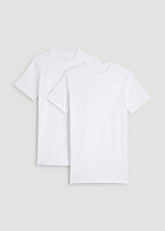 American Tall Outlet | 2-pack Classic Crewneck Undershirt for Tall Men in Optic White