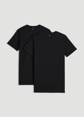 American Tall Online Shop | 2-pack Classic Crewneck Undershirt for Tall Men in Black