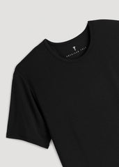 American Tall Online | 2-Pack Luxe Modal Crewneck Undershirts for Tall Men in Black