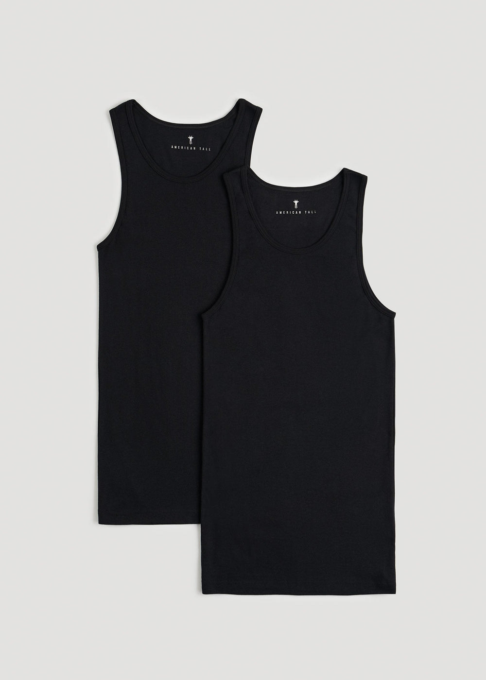 American Tall Outlet | Ribbed Undershirt Tank Top for Tall Men in Black