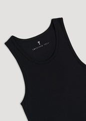 American Tall Outlet | Ribbed Undershirt Tank Top for Tall Men in Black