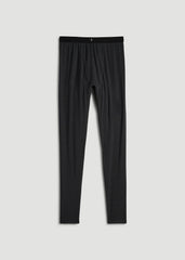 American Tall Discount | Merino Wool Blend Base Layer Tights for Tall Men in Charcoal Mix