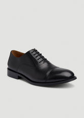 American Tall For Sale | Leather Cap Toe Oxford for Tall Men in Black