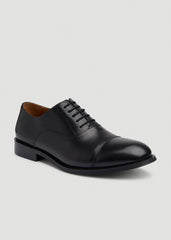 American Tall For Sale | Leather Cap Toe Oxford for Tall Men in Black