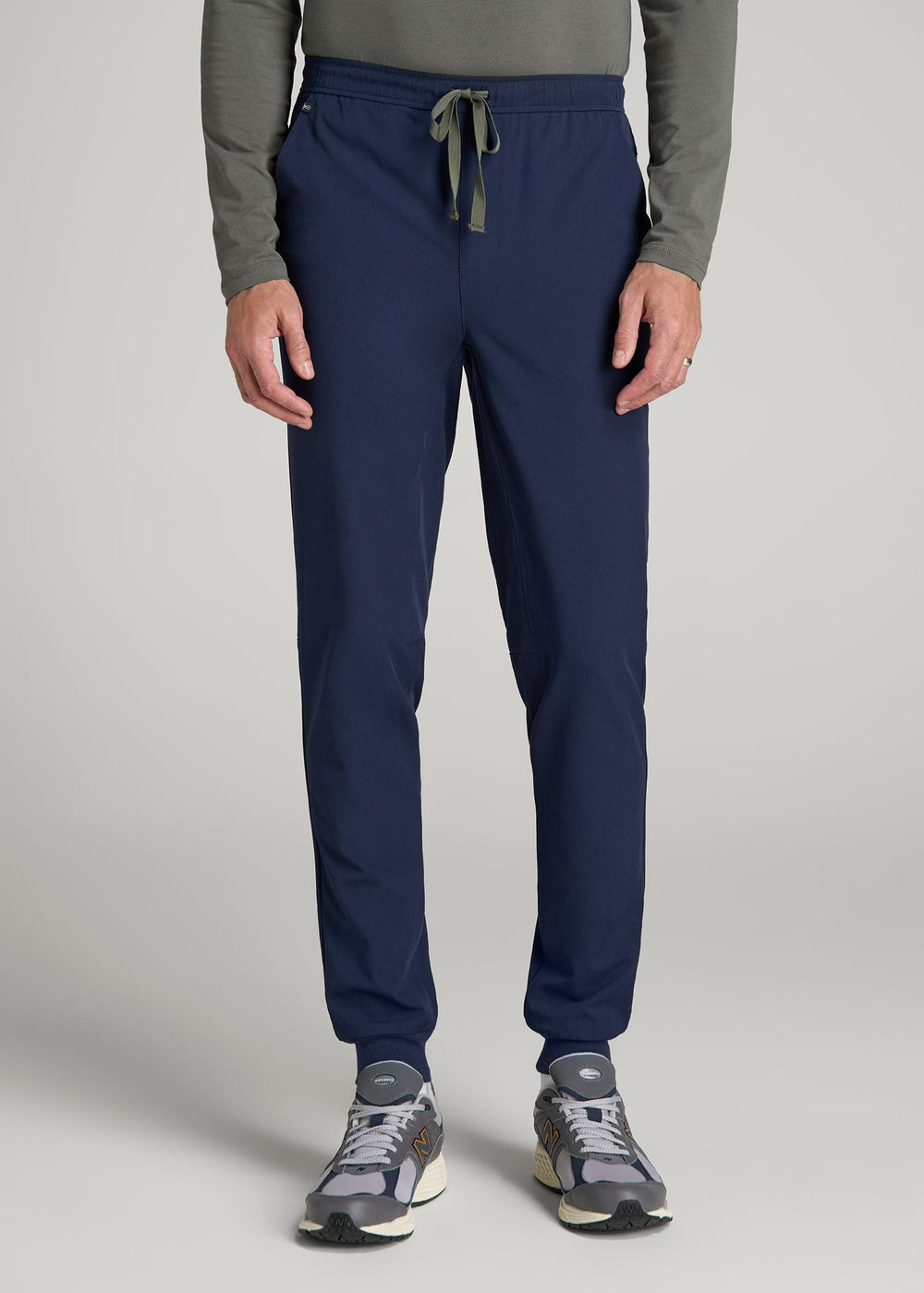 American Tall Online | Scrub Joggers for Tall Men in Patriot Blue